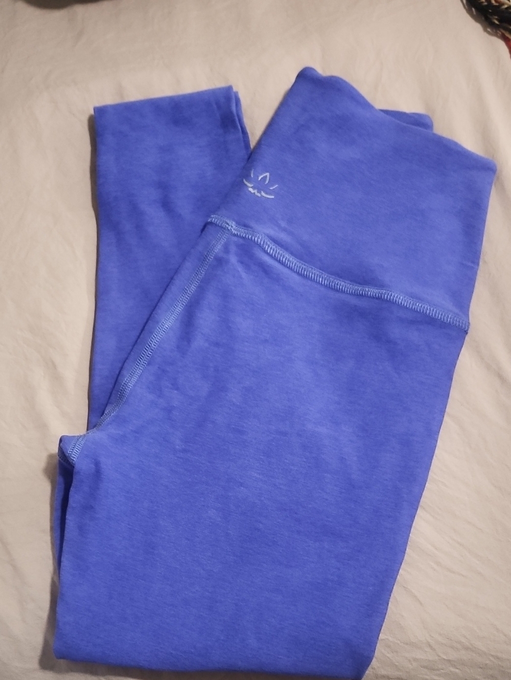Beyond Yoga Girls Cobalt Blue High-Rise Leggings